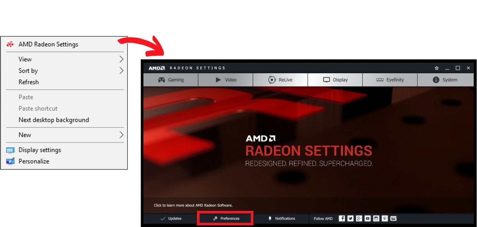 AMD graphics driver reset