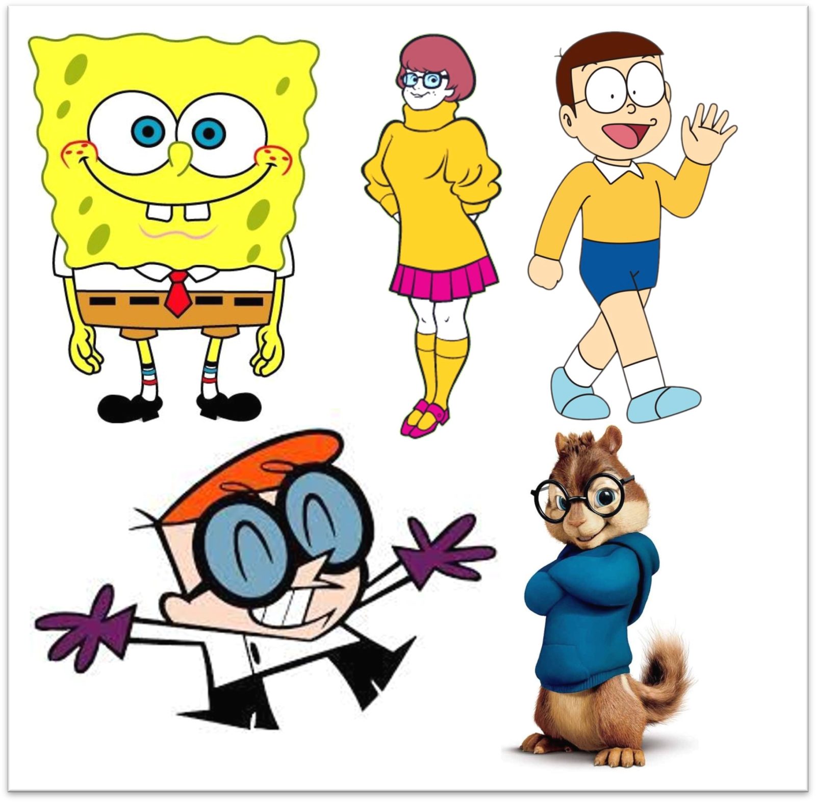 glasses characters cartoon