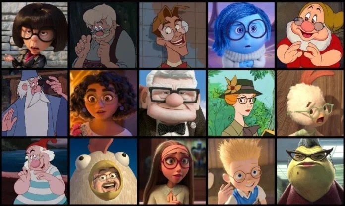 disney characters with glasses